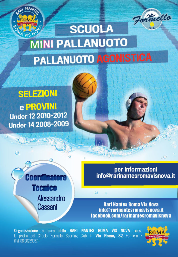 Locandina pallanuoto Formello 2021_2022