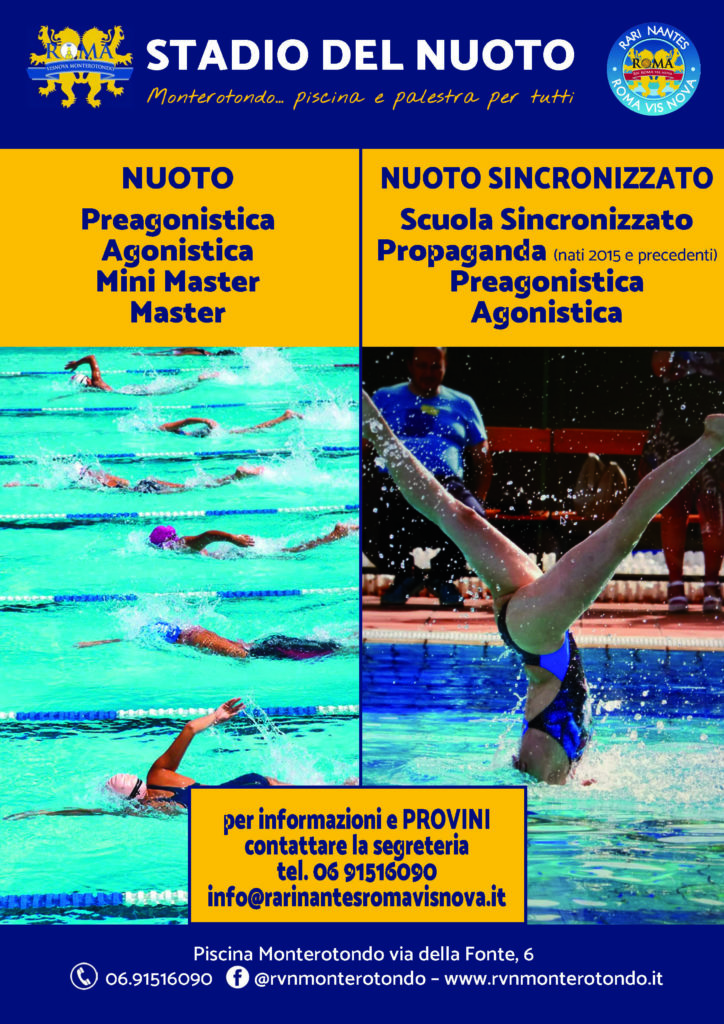 Locandina settore nuoto e sincro 2021-2022_MONTEROTONDO