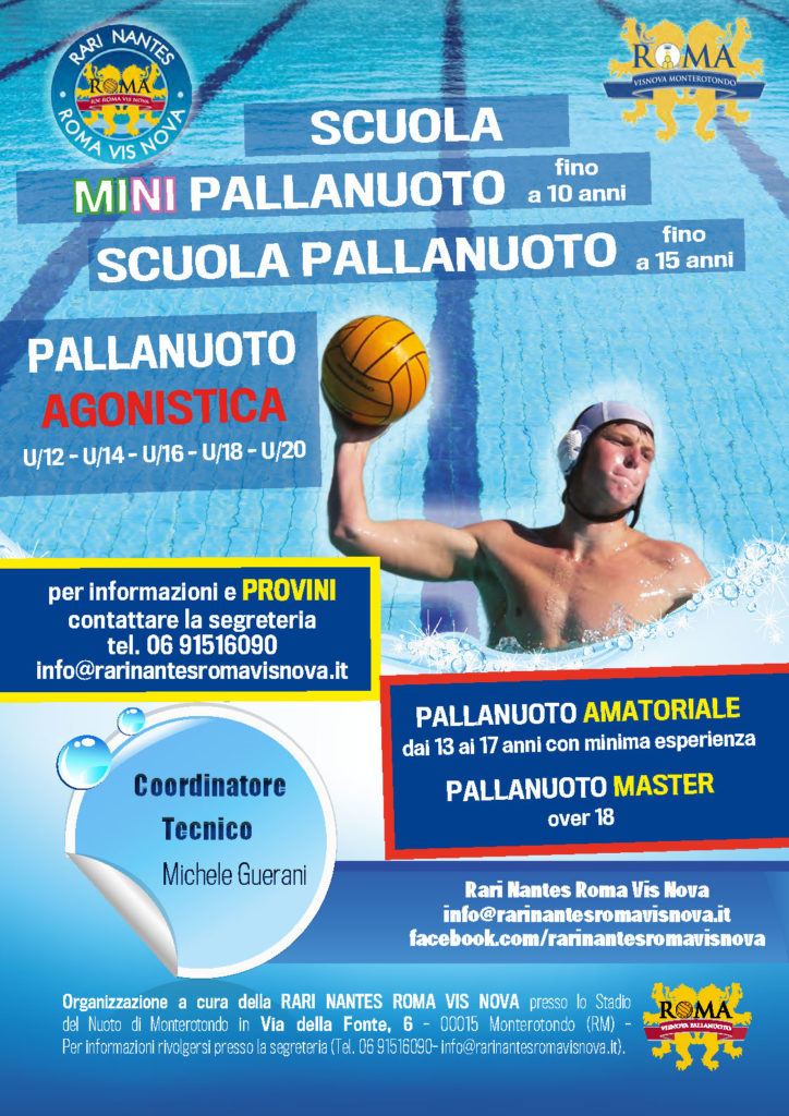 Locandina settore pallanuoto 2021_2022_MONTEROTONDO