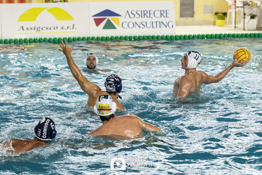 Enrico Calcaterra in azione contro Bogliasco