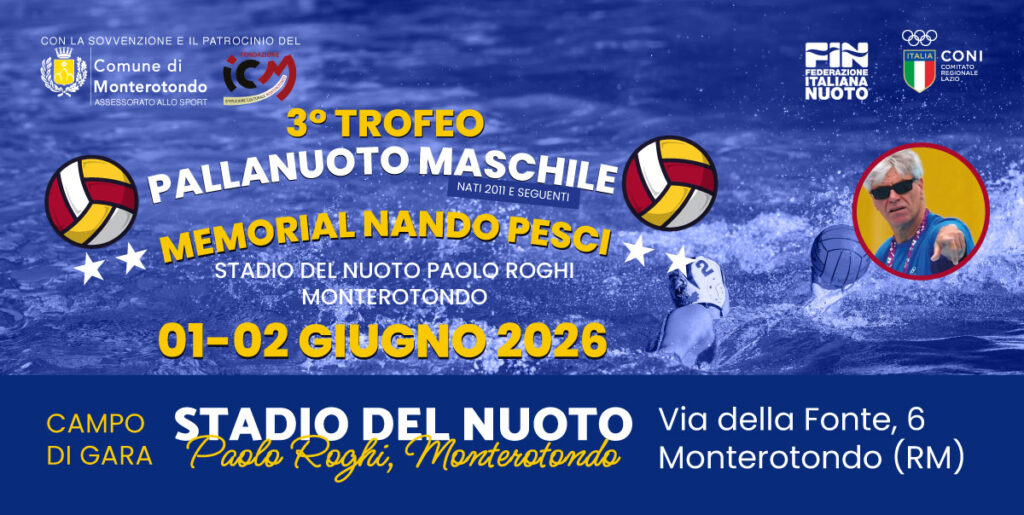 RVN_pallanuoto-Torneo-Monterotondo-Nando_pesci-01-02_Giugno2026_Post_Banner-Invito-1200x604_Rev2